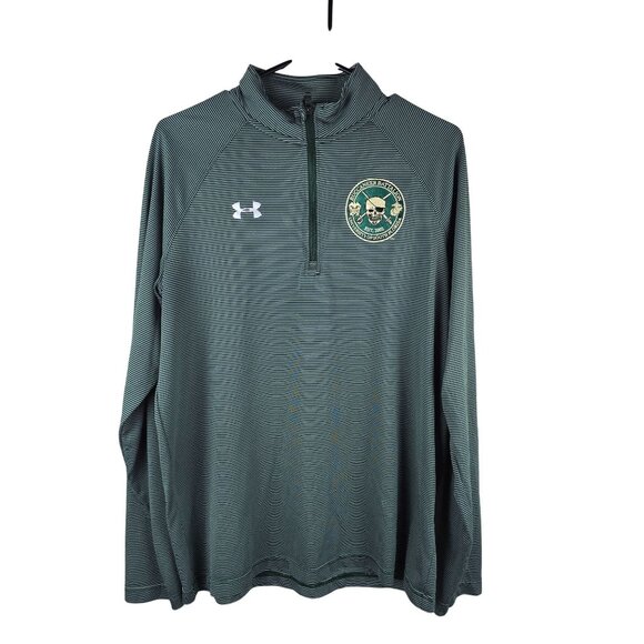 USF Buccaneer Battalion Naval ROTC Under Armour 1/4 Zip Long Sleeve M - Picture 1 of 4